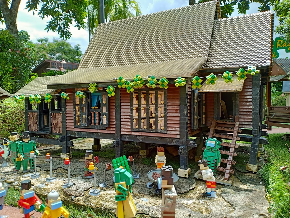 LEGO Rumah Kampung, one of the five life-size kampung houses in MINILAND