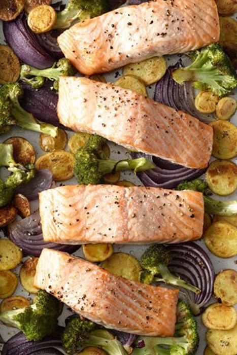 roasted salmon