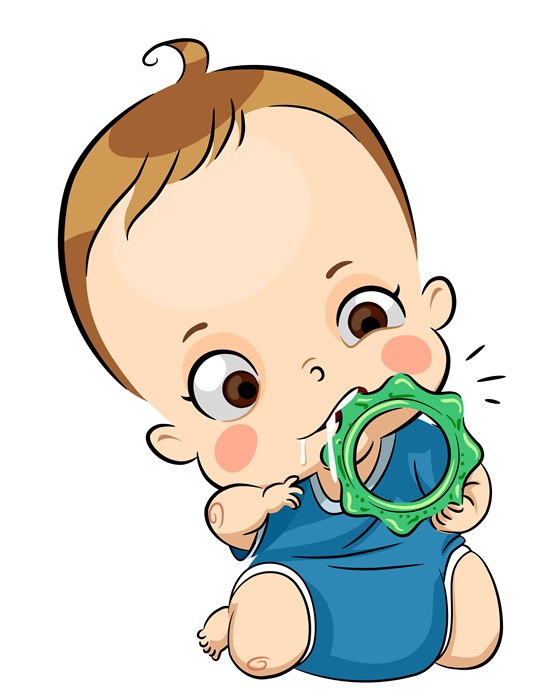 Baby Teether Ice Illustration