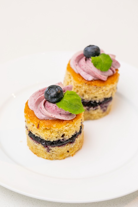 Blueberry Jam Almond Tea Cake