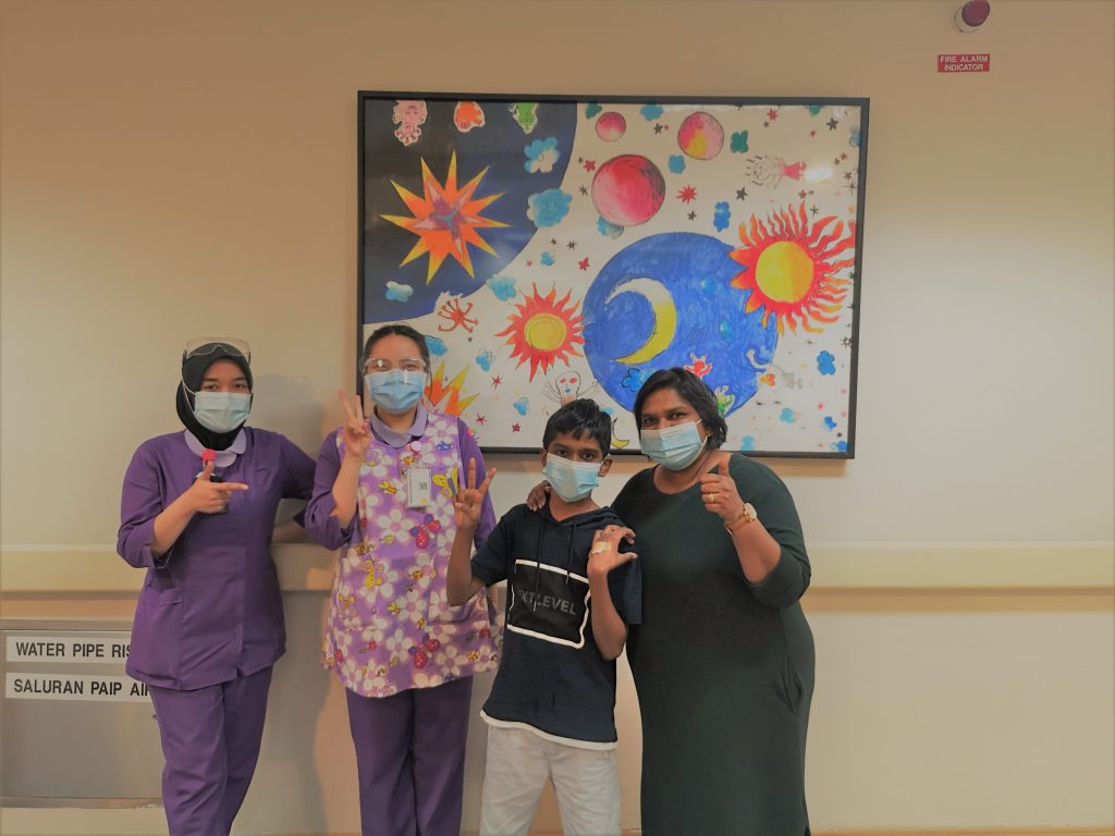 in the hospital