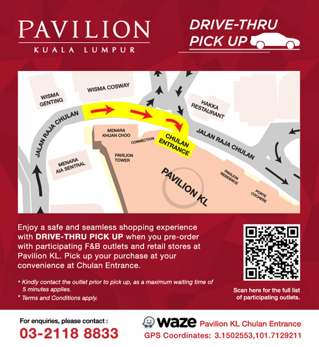 Pavilion KLDrive thru map