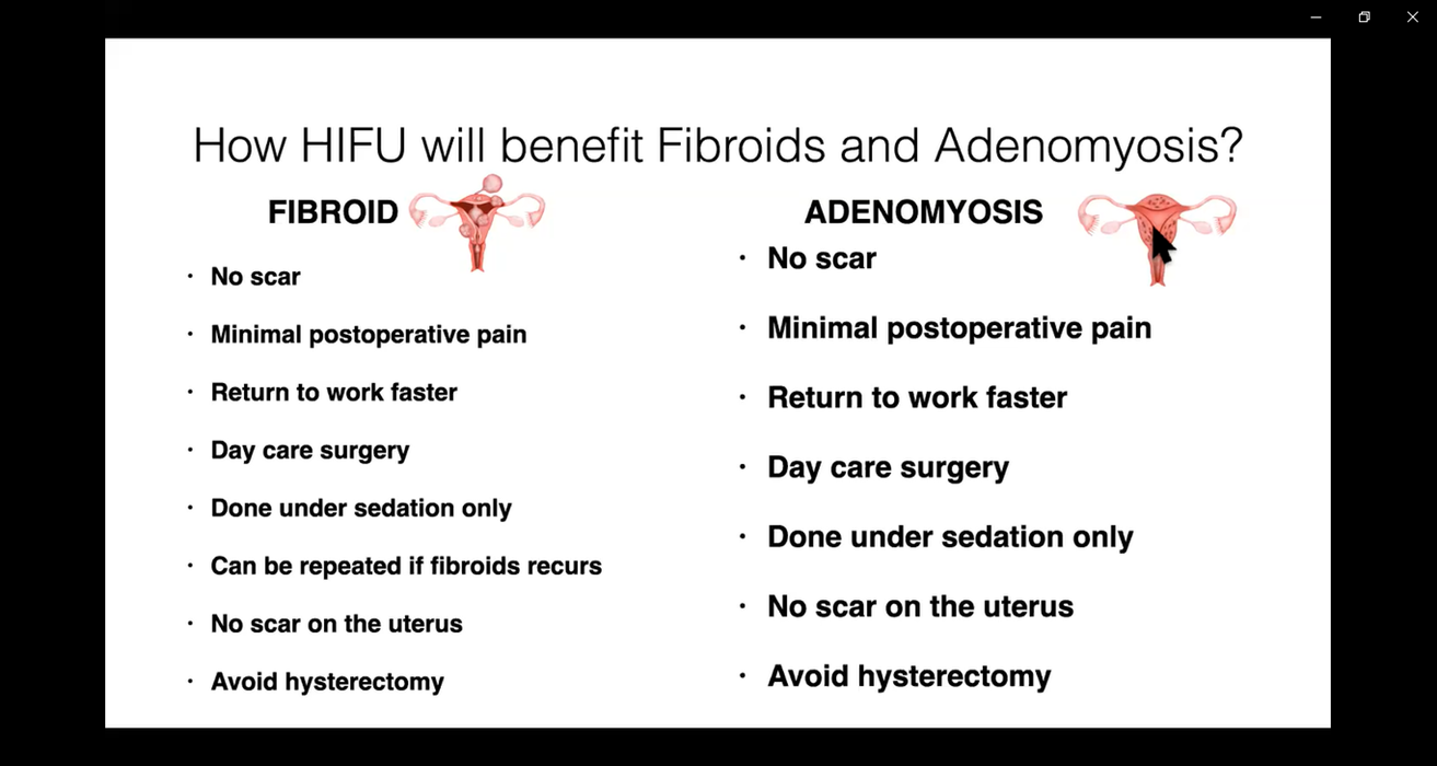 Dr. S. Selva explaining the benefits of HIFU treatment