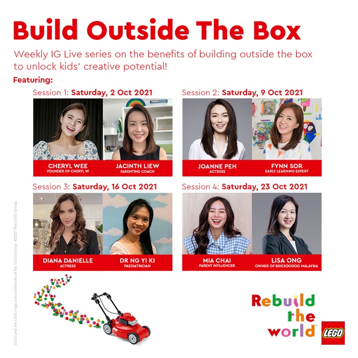 LEGO Rebuild the World IG Live sessions