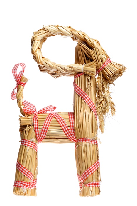 Christmas billy goat