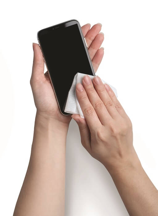 wiping phone