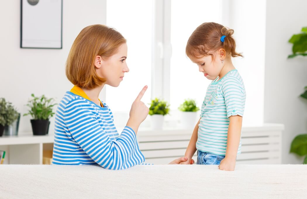 scolding child