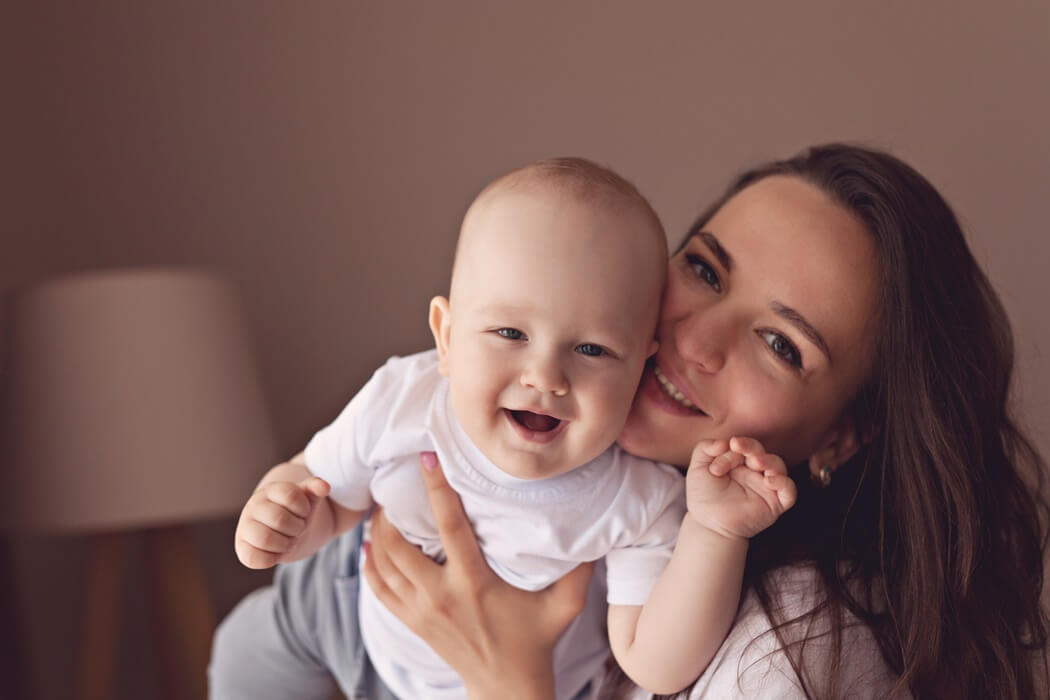 mom and baby