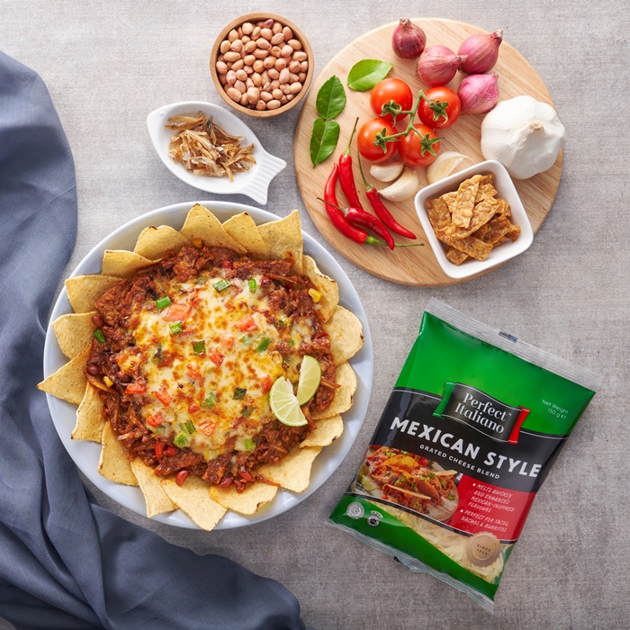 Perfect Italiano Cheesy Ikan Bilis and Tempe Taco Bowl