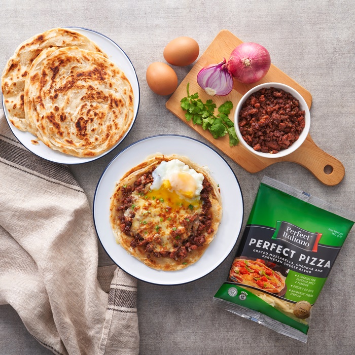 Perfect Italiano Cheesy Roti Canai Sarang Burung Pizza