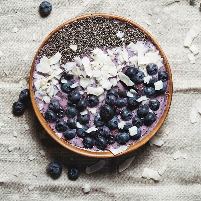 oats and blueberries