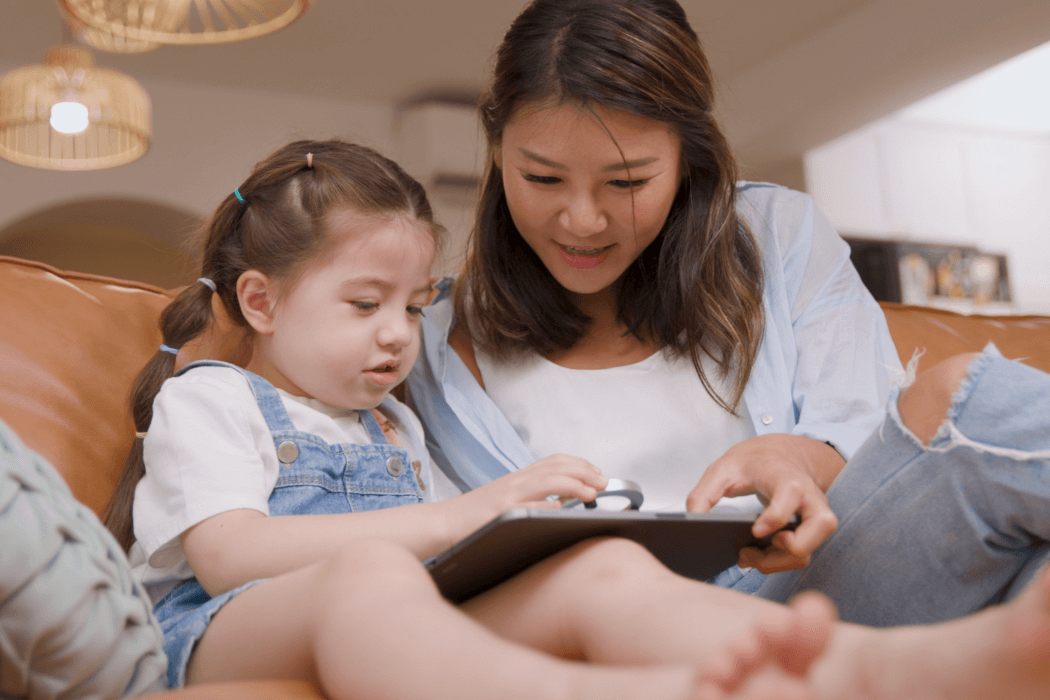 mum and daughter together