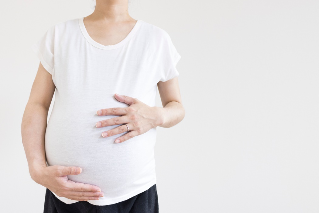 A 37-week predictant woman who is bloated with uterine fibroids