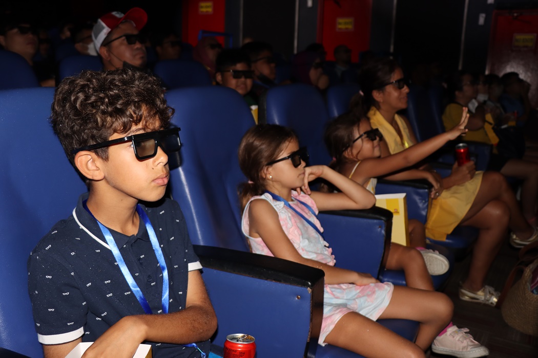 Children Enjoying the MYTHICA 4D Movie Experience at LEGOLAND Malaysia Resort