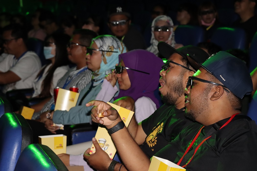 Guests Enjoying the MYTHICA 4D Movie Experience at LEGOLAND Malaysia Resort