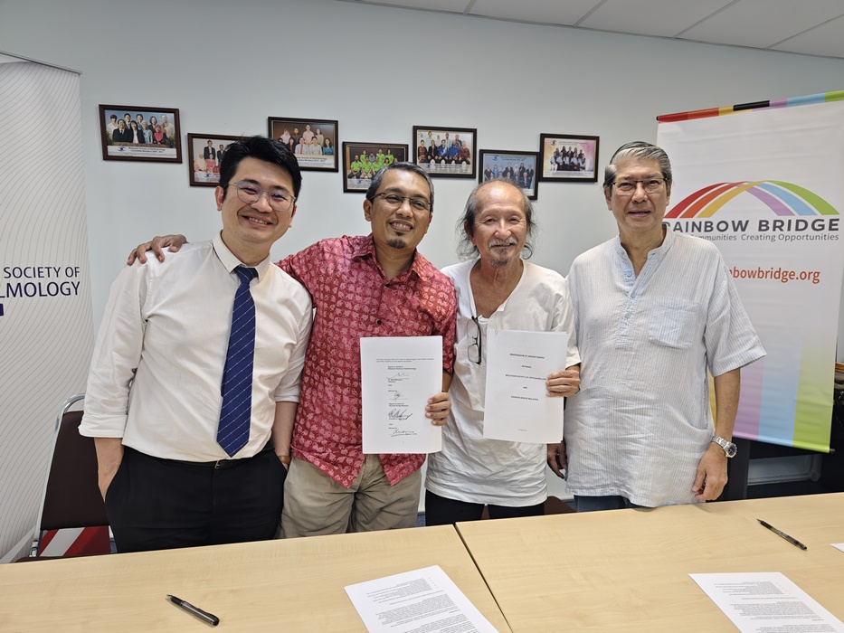 MOU signing between Rainbowbridge and Malaysian Society of Ophthalmology