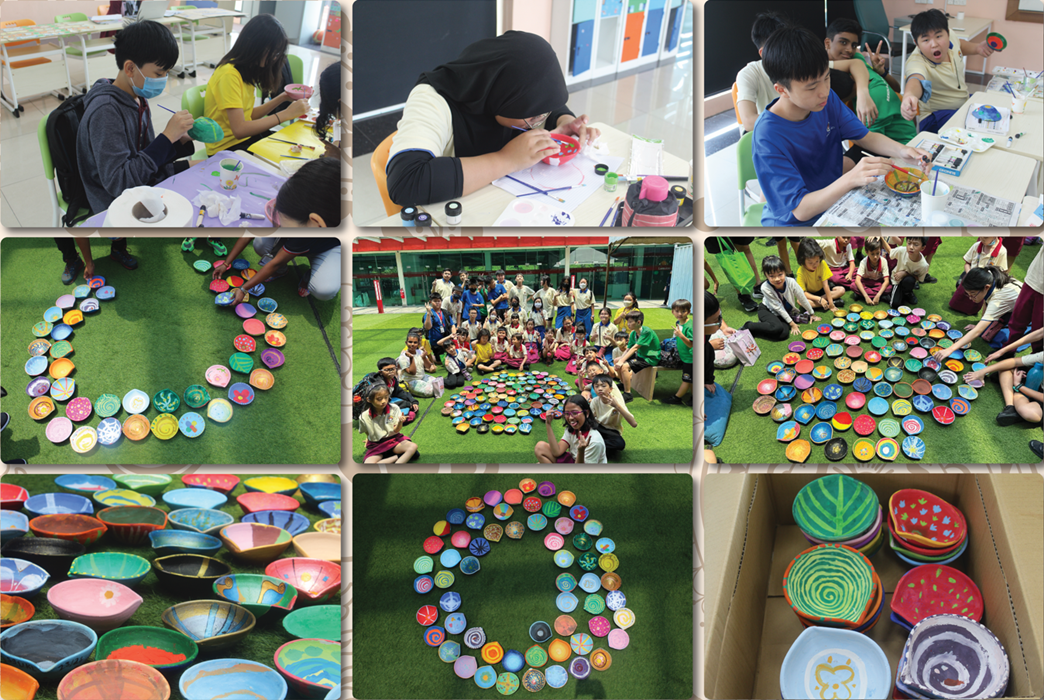 Pavilion Bukit Jalil - Behind The Scenes - 108 DIYA Lights Art by 108 Sekolah Sri UCSI Children