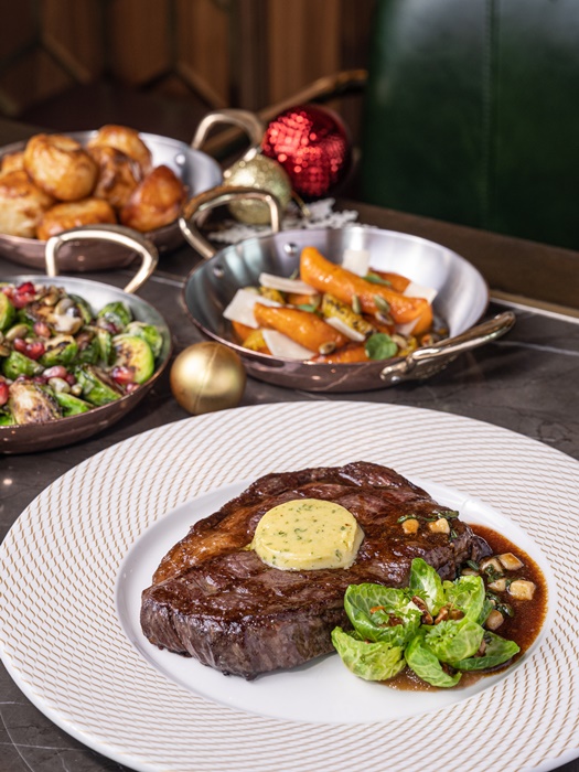 Roasted Rib Eye with sides