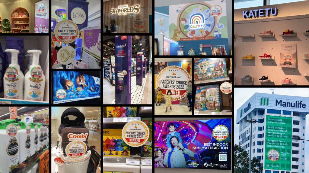 Parents' Choice Display Parents' Choice Awards (black) ⋆ Parenthood Magazine Malaysia